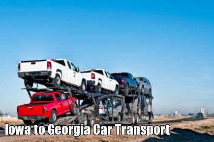 Iowa to Georgia Car Transport