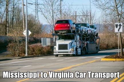 Mississippi to Virginia Car Transport
