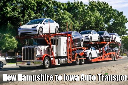 New Hampshire to Iowa Auto Transport