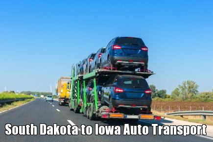 South Dakota to Iowa Auto Transport